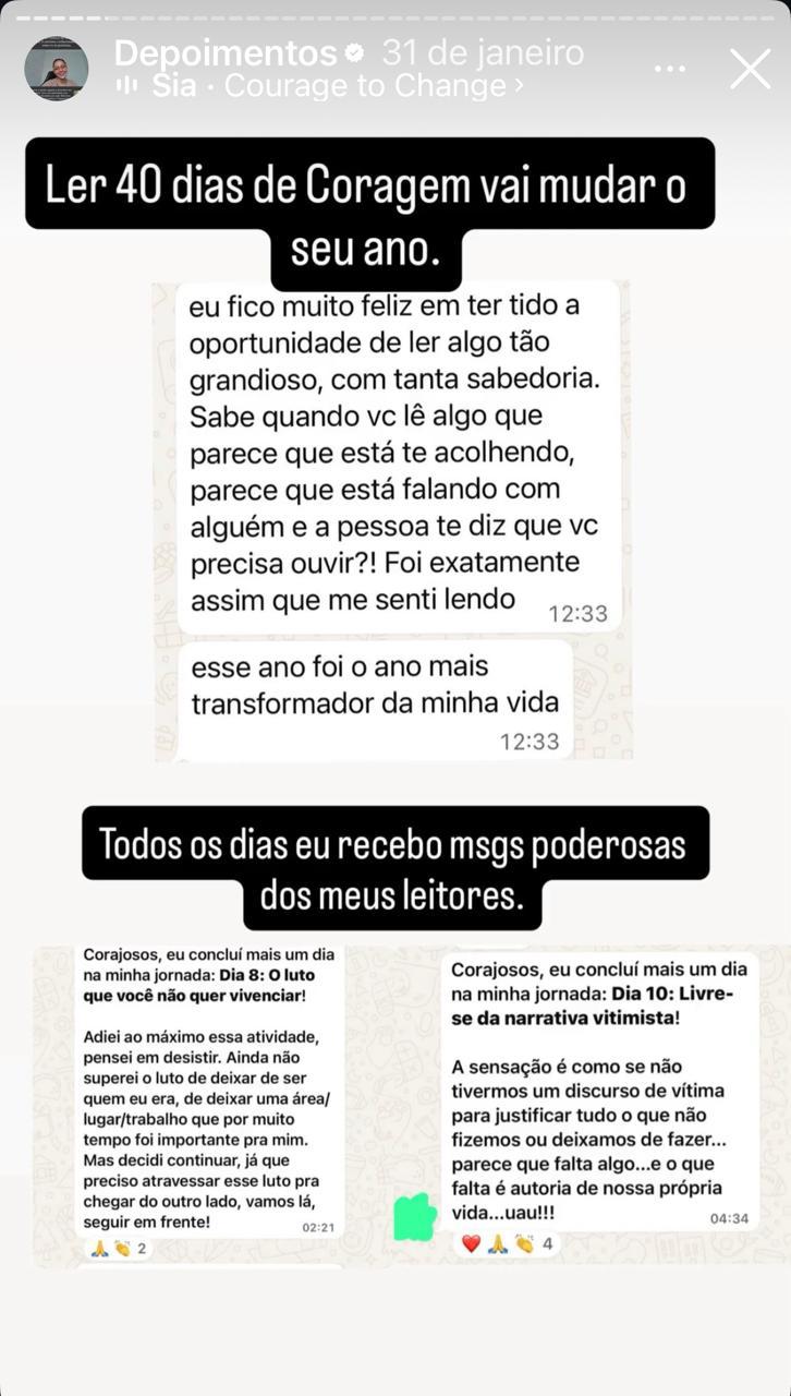 Depoimento 7 — 40 Dias de Coragem